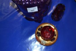 Mixed Lot: Lilac glass Buddha's head together with a Venetian glass cup and saucer and a further