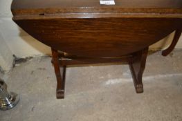 Small drop leaf oak coffee table