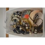 Box of various assorted costume jewellery