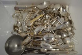 Mixed Lot: Various silver plated cutlery