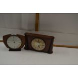 Two retro Smiths mantel clocks