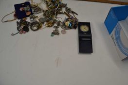 Box of assorted costume jewellery