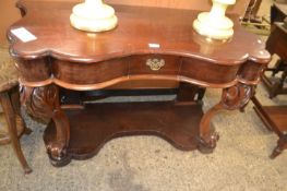 Late Victorian mahogany Duchess style dressing table, 120cm wide
