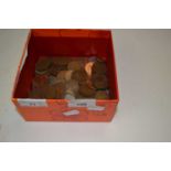 Box of various mainly British copper coinage