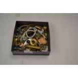 Box of various assorted costume jewellery