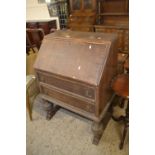 Early 20th Century oak bureau, 76cm wide