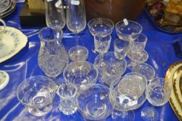 Mixed Lot: Various 20th Century drinking glasses and other items