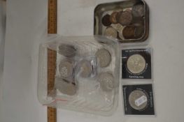 Mixed Lot: Various British commemorative coinage, copper pennies etc