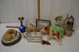 Mixed Lot: Various ornaments to include David Winter cottages, various dog ornaments and other