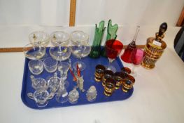 Mixed Lot: Various glass wares to include Babycham glasses