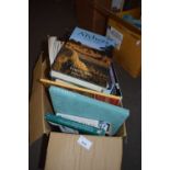 Box of assorted books to include alternative therapies, food, biographies and others
