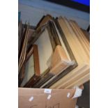 Quantity of assorted pine and other picture and photograph frames