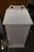 Cream painted bedside cabinet