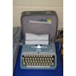 Brother De Luxe typewriter, cased