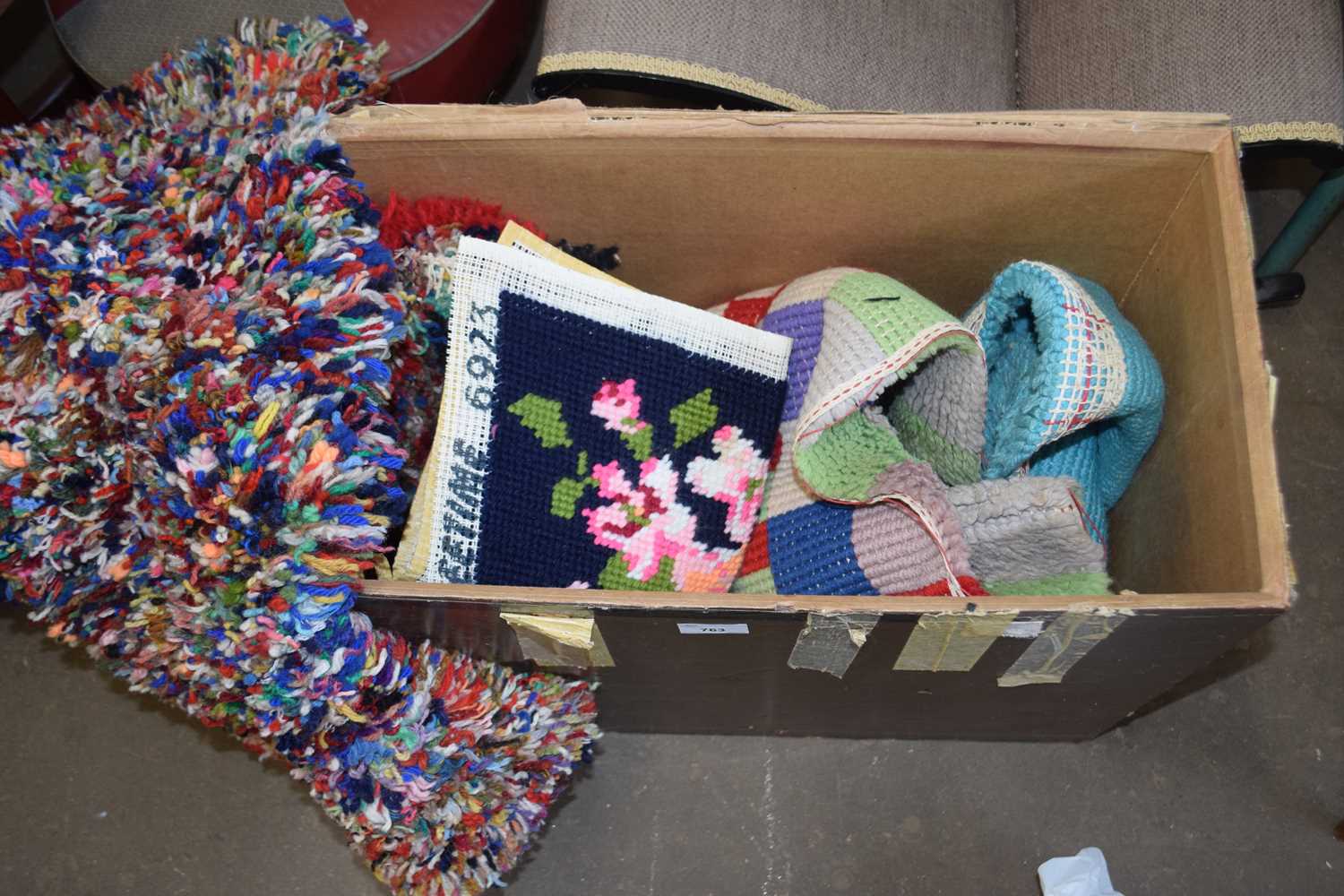 Quantity of assorted rag rugs and others