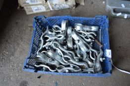 Quantity of Harris fence clamps