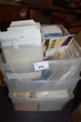 Three boxes of assorted Stereoscopic slides