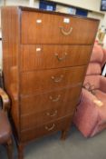 Six drawer chest of drawers