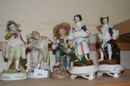 Mixed Lot: Various continental figurines