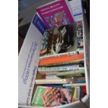 Quantity of assorted hardback books to include racing, cookery, needlework and others