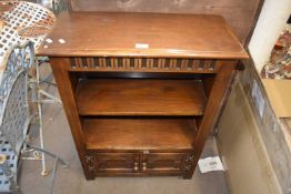 Freestanding two tier bookshelf with cupboards below