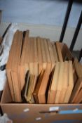 Box of assorted pine picture and photo frames