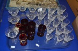 Quantity of assorted spirit and liqueur glasses