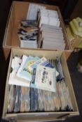 Quantity of stereoscopic view master slides - two boxes