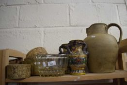 Mixed Lot: Large pottery jug, various planters, vases etc