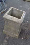 Reconstituted stone tapered planter