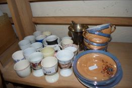 Quantity of assorted ceramics to include egg cups and egg shell tea wares