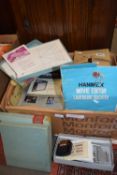 A Hanimex movie editor, assorted slides and accessories