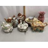Mixed Lot: Various tea wares to include Japanese examples plus further Toby jug and other assorted