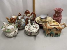 Mixed Lot: Various tea wares to include Japanese examples plus further Toby jug and other assorted