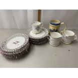 Mixed Lot: Modern Swedish plates with pierced rims, various commemorative mugs etc
