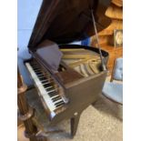 Steinmetz mahogany cased baby grand piano, 135cm side