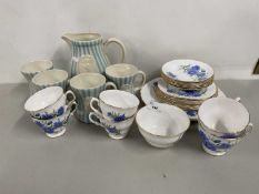 Mixed Lot: Royal Vale tea wares together with a jug and mugs marked KSP