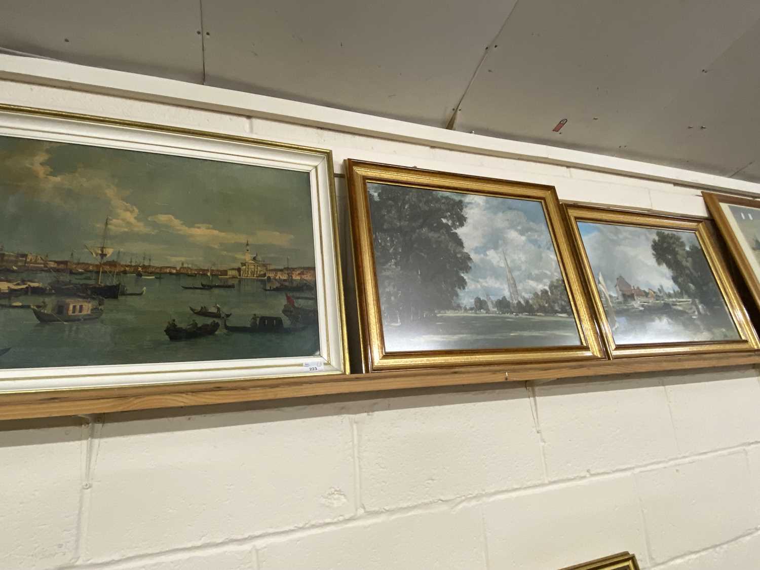 A group of three coloured prints after Constable and one other (3)