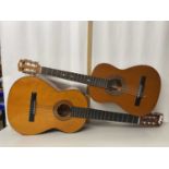 BM Spanish acoustic guitar together with an Encore acoustic guitar