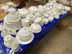Large quantity of gilt rimmed tea, coffee and table wares