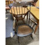 Modern stick back rocking chair, possibly Ercol