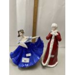Royal Doulton figurines Elaine and Winter Time (2)