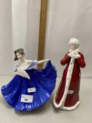 Royal Doulton figurines Elaine and Winter Time (2)