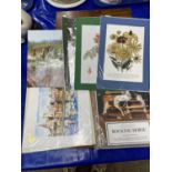 Mixed Lot: Various reproduction botanical prints and others plus Anthony Dew designs for a