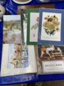 Mixed Lot: Various reproduction botanical prints and others plus Anthony Dew designs for a