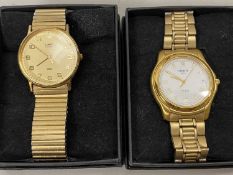 Two cased gents wristwatches Tissot and Timex