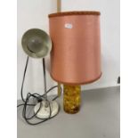 Two vintage table lamps