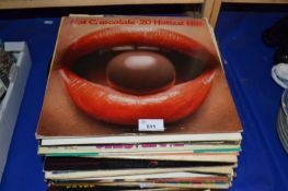 Quantity of assorted LP's to include Hot Chocolate, Bo Diddley, Status Quo, Rose Royce and others