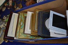 Box of assorted photograph and picture frames