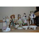 Mixed Lot: Various continental figurines